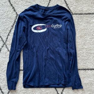 USA Curling Long Sleeve T-Shirt